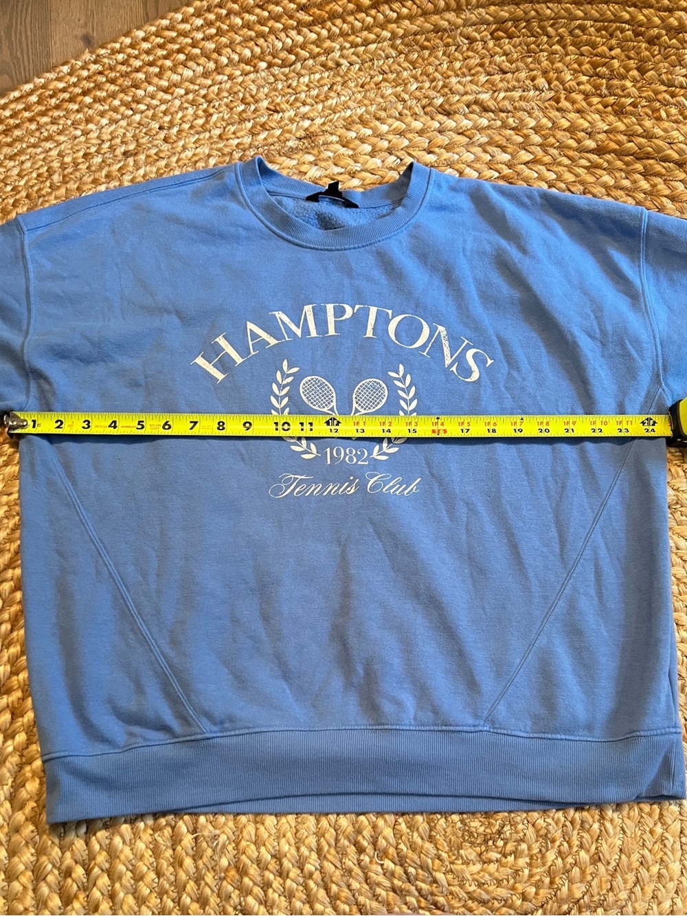 Vintage Hamptons Tennis Club Crewneck Sweatshirt Blue XXL - Picture 7 of 7